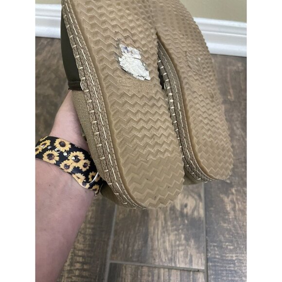 Disney Call It Spring Size 7 Aladdin Lamp Lion Brown Espadrille Vegan Flats Rare - Picture 10 of 11